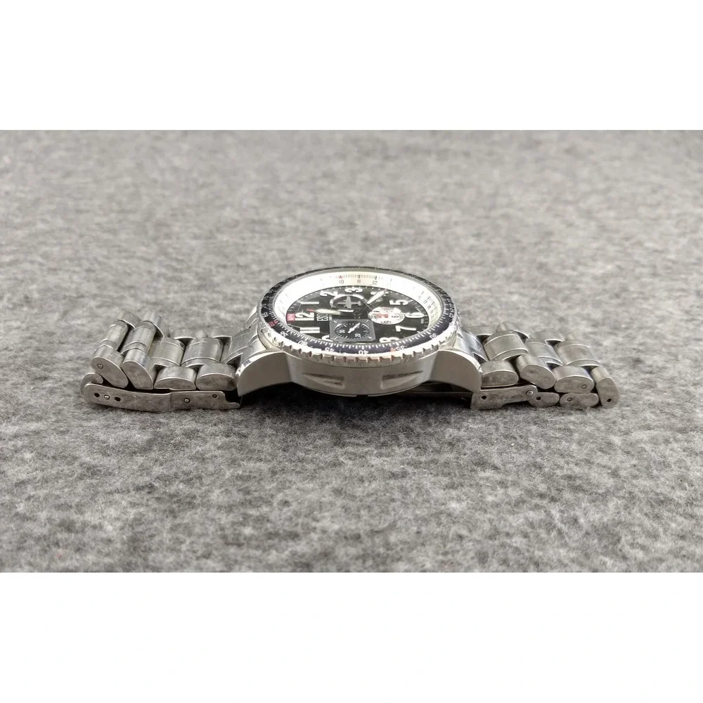 ESQ Watch Movado Pilot ES 021145482 Stainless Swiss Quartz Luminous New Battery